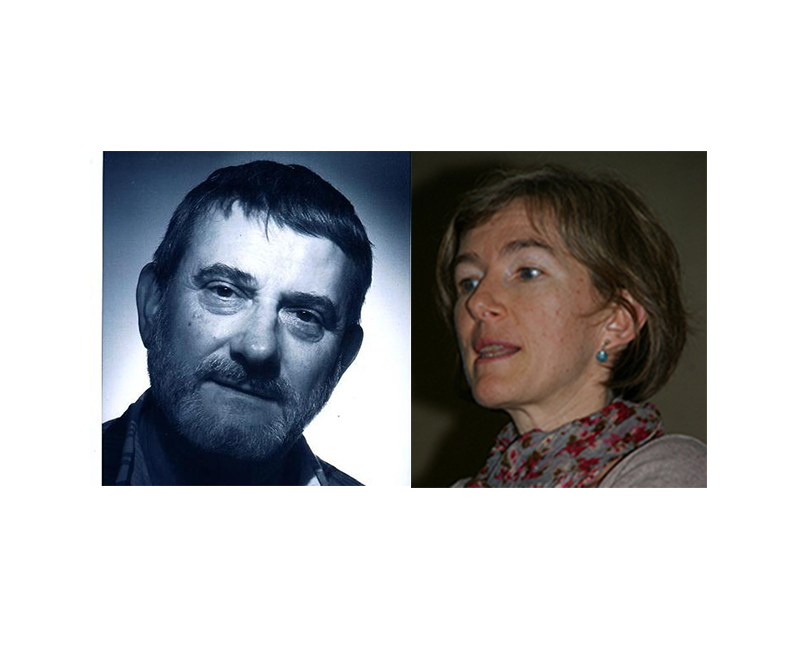 Portrait de Jean-Louis Pierrel à gauche et à droite Christine Solnon