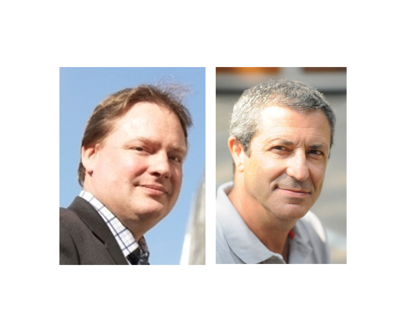 Portrait de Jean-Marie Chesneaux à gauche et Alain Assouline à droite